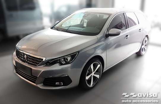 Nakładka na zderzak tylny do Peugeot 308 II SW (Czarna)