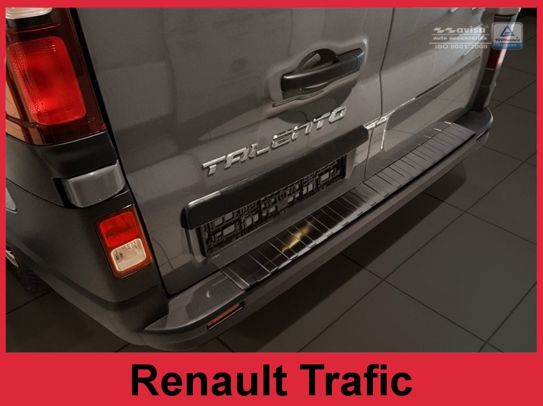 Nakładka na zderzak tylny do Renault Trafic 3 (Czarna)