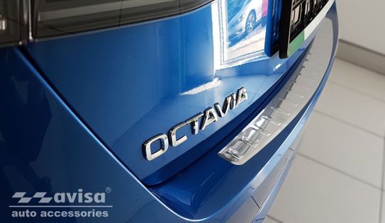Nakładka na zderzak tylny do Skoda Octavia 4 Liftback (Stal)