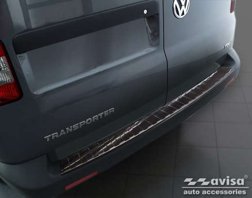 Nakładka na zderzak tylny do Volkswagen Transporter T5 (Czarna)